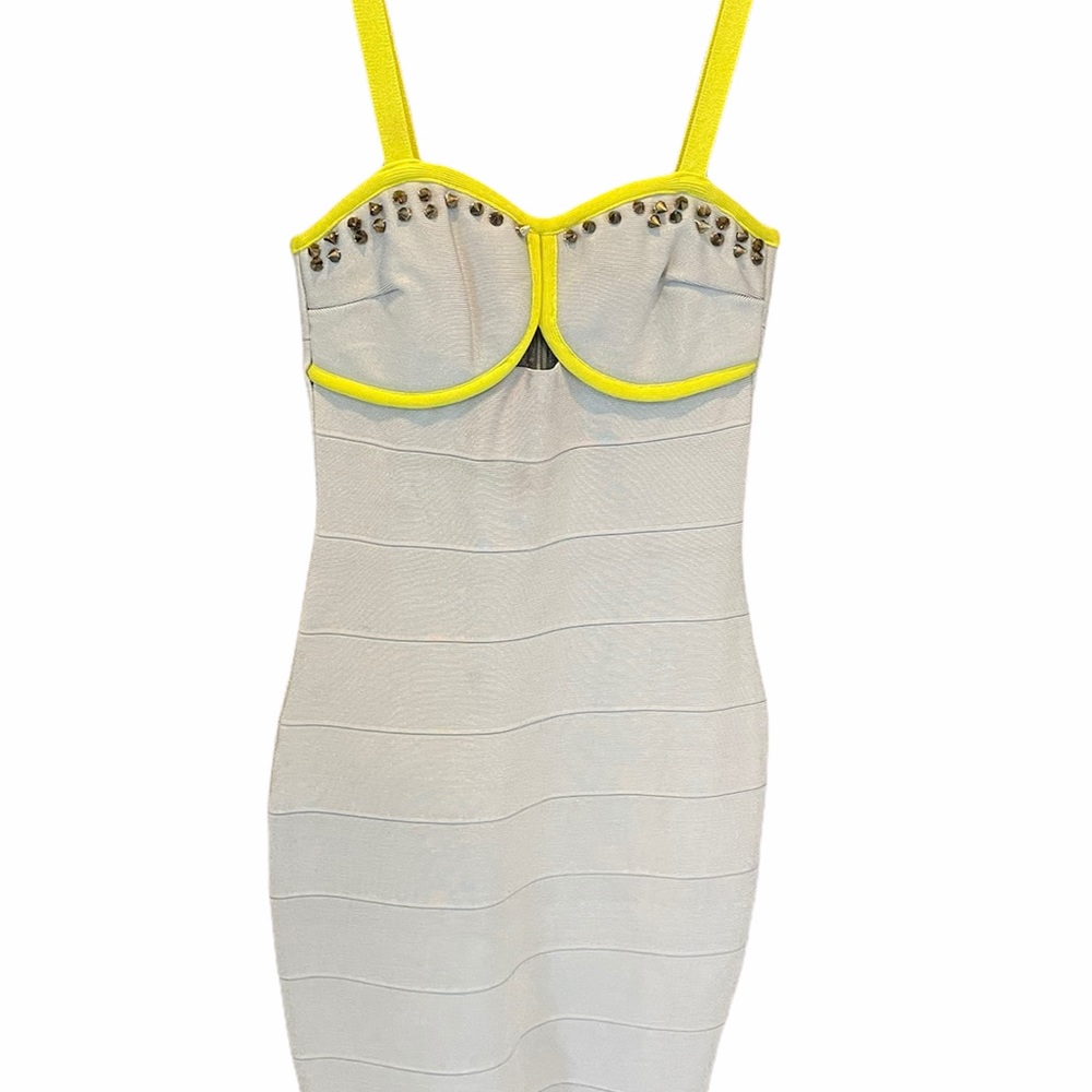 Small Neon Studded bandage dress